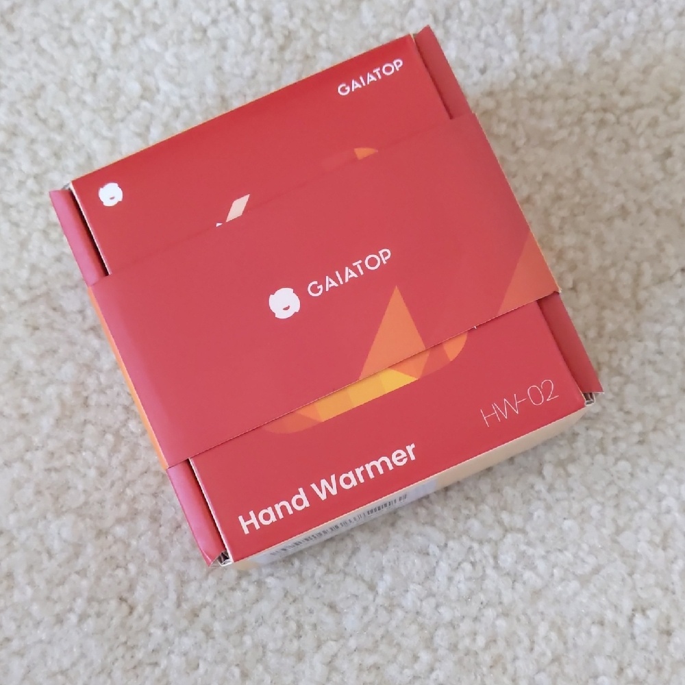 Brand New Gaiatop Polygon Red Rechargeable Hand Warmer